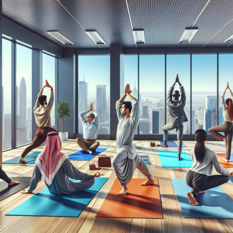 yoga postures for stress relief in the workplace