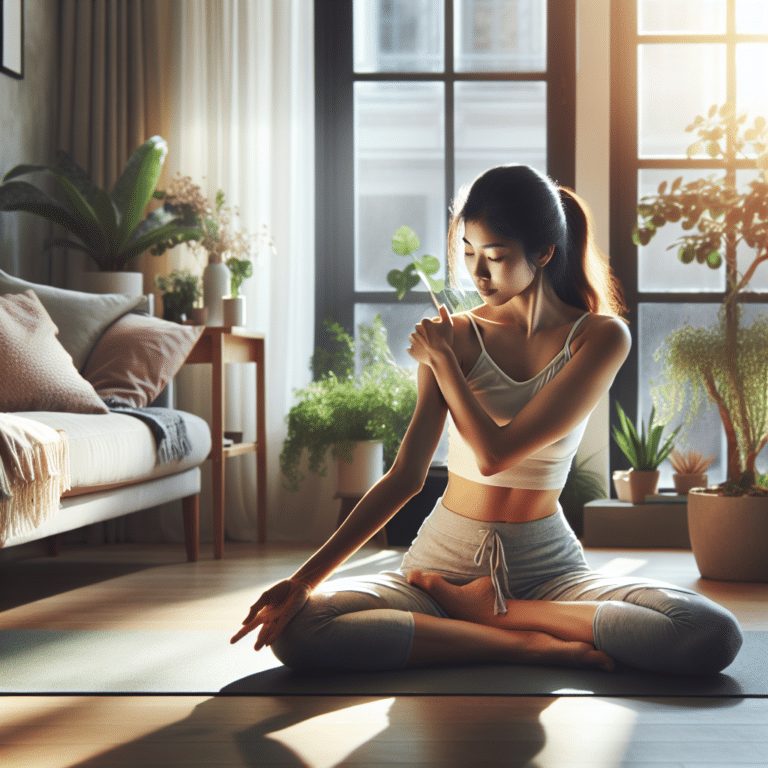 gentle yoga stretches for home relaxation
