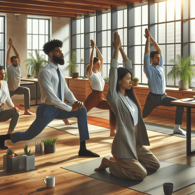 work-friendly yoga sequence for beginners