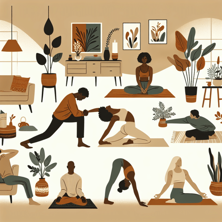 poses for grounding and stress relief at home