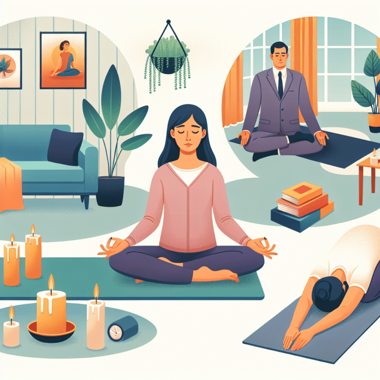 yoga poses for stress relief at home